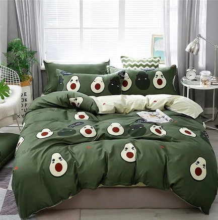 Solstice Cotton Pastoral Flower Cartoon Style Bedding Sets Duvet Cover Bed Sheet Kids Bedding Sets - Lusy Store