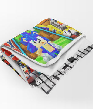 Sonic Minecraft Bed Sheets Minecraft Duvet Covers Twin Full Queen King Colorful Bed Set - Lusy Store