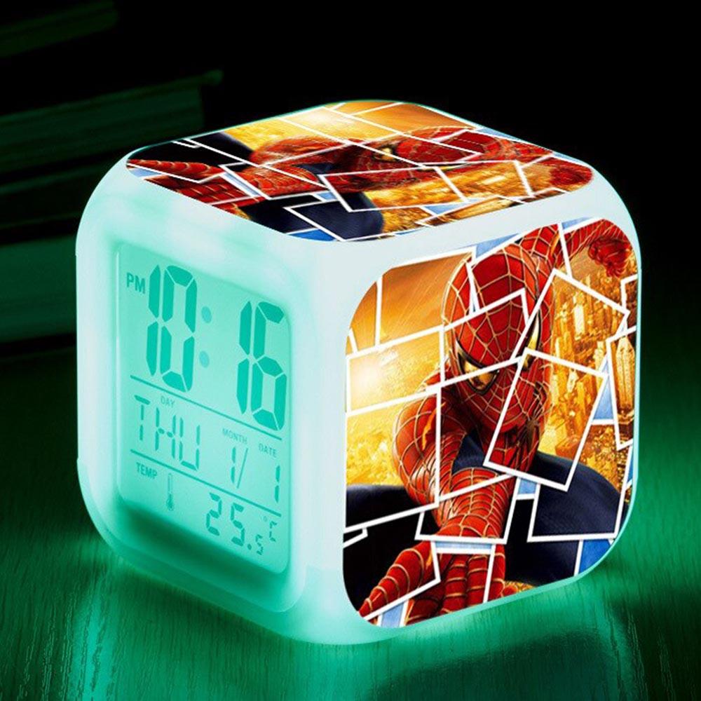 Minecraft Kids Digital Alarm Clock LED Battery Time Night Light Bedroom