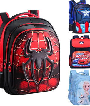 Spiderman Backpack Children Schoolbags Superhero Captain America Backpacks Boy B108 - Lusy Store