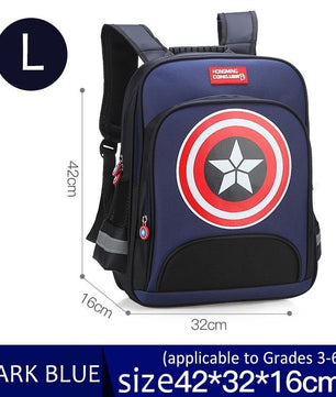 Spiderman Backpack Children Schoolbags Superhero Captain America Backpacks Boy B108 - Lusy Store