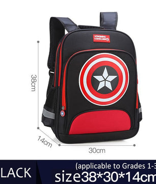 Spiderman Backpack Children Schoolbags Superhero Captain America Backpacks Boy B108 - Lusy Store