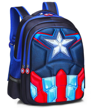 Spiderman Backpack Children Schoolbags Superhero Captain America Backpacks Boy B108 - Lusy Store