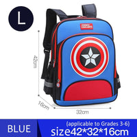 Spiderman Backpack Children Schoolbags Superhero Captain America Backpacks Boy B108 - Lusy Store