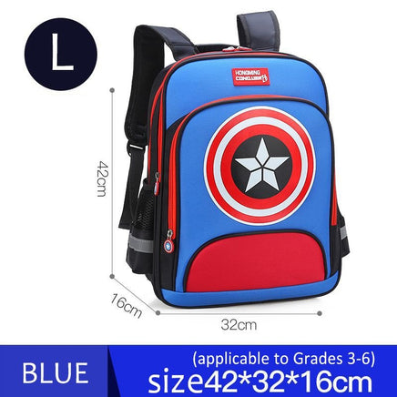 Spiderman Backpack Children Schoolbags Superhero Captain America Backpacks Boy B108 - Lusy Store