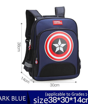 Spiderman Backpack Children Schoolbags Superhero Captain America Backpacks Boy B108 - Lusy Store