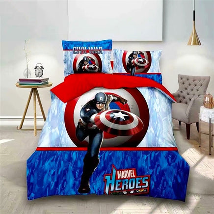 Spiderman Bed Set New Navy Blue Duvet Cover Bed Sheet D586 - Lusy Store