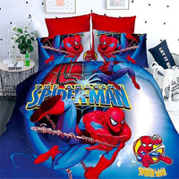 Spiderman Bed Set New Navy Blue Duvet Cover Bed Sheet D586 - Lusy Store