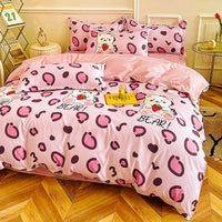 Spring Bedding Set Bed Linens Kids Bedroom Sets D615 Pink