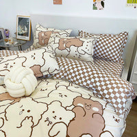 Spring Bedding Set Bed Linens Kids Bedroom Sets D615 White