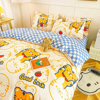 Spring Bedding Set Bed Linens Kids Bedroom Sets D615 Yellow
