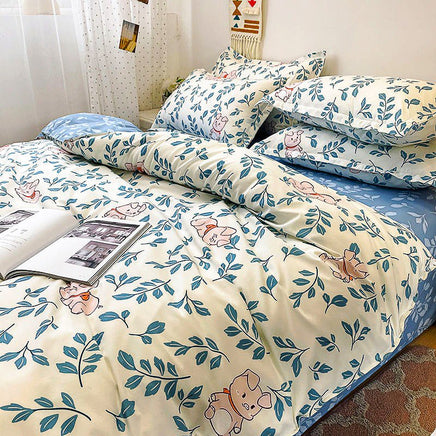 Spring Bedding Set Bed Linens Kids Bedroom Sets D615 Pig