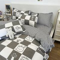 Spring Bedding Set Bed Linens Kids Bedroom Sets D615 Grey