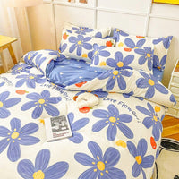 Spring Bedding Set Bed Linens Kids Bedroom Sets D615 Blue Floral