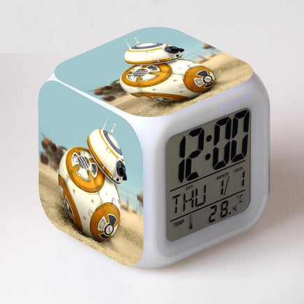 Star Wars Alarm Clock Digital LED The Force Awakers Wake Up Light Plastic - Lusy Store