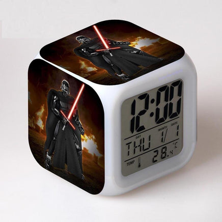 Star Wars Alarm Clock Digital LED The Force Awakers Wake Up Light Plastic - Lusy Store