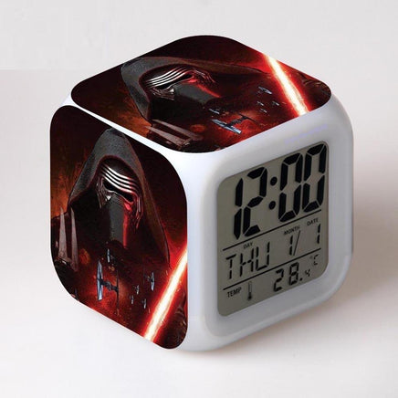 Star Wars Alarm Clock Digital LED The Force Awakers Wake Up Light Plastic - Lusy Store