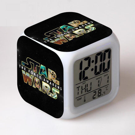 Star Wars Alarm Clock Digital LED The Force Awakers Wake Up Light Plastic K202 - Lusy Store