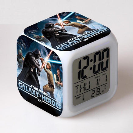 Star Wars Alarm Clock Digital LED The Force Awakers Wake Up Light Plastic K202 - Lusy Store