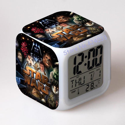 Star Wars Alarm Clock Digital LED The Force Awakers Wake Up Light Plastic K202 - Lusy Store