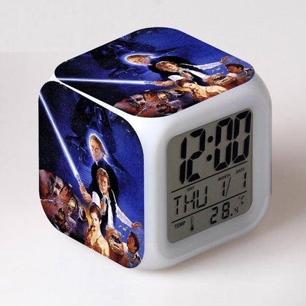 Star Wars Alarm Clock Digital LED The Force Awakers Wake Up Light Plastic K202 - Lusy Store