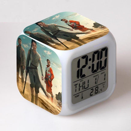 Star Wars Alarm Clock Digital LED The Force Awakers Wake Up Light Plastic K202 - Lusy Store