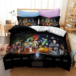 Star Wars Bedding 3D Movie Home Textile Adult Kids Cool Bed Set For Room - Lusy Store