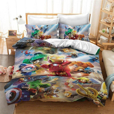 Star Wars Bedding 3D Roblox Bed Linen Luxury Funny Bed Room Ironman