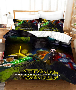 Star Wars Bedding Babu Frik Green Duvet Covers Comforter Set Quilted Blanket Bedlinen LS22752 - Lusy Store