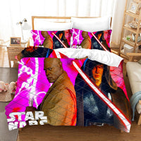 Star Wars Bedding Mace Windu Colorful Duvet Covers Comforter Set Quilted Blanket Bedlinen LS22736 - Lusy Store