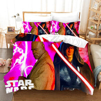 Star Wars Bedding Mace Windu Colorful Duvet Covers Comforter Set Quilted Blanket Bedlinen LS22736 - Lusy Store
