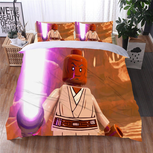 Star Wars Bedding Mace Windu Colorful Duvet Covers Comforter Set Quilted Blanket Bedlinen LS22738 - Lusy Store