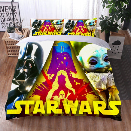 Star Wars Celebration 2022 Star Wars Bedding Colorful Duvet Covers Comforter Set Quilted Blanket Bedlinen LS22772 - Lusy Store