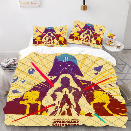 Star Wars Celebration 2022 Star Wars Bedding Colorful Duvet Covers Comforter Set Quilted Blanket Bedlinen LS22773 - Lusy Store