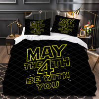Star Wars Day Bedding Black Duvet Covers Comforter Set Quilted Blanket Bedlinen LS22747 - Lusy Store