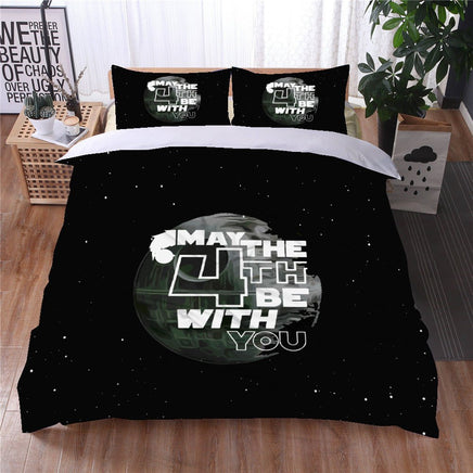 Star Wars Day Bedding Black Duvet Covers Comforter Set Quilted Blanket Bedlinen LS22748 - Lusy Store