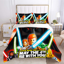 Star Wars Day Bedding Black Duvet Covers Comforter Set Quilted Blanket Bedlinen LS22751 - Lusy Store