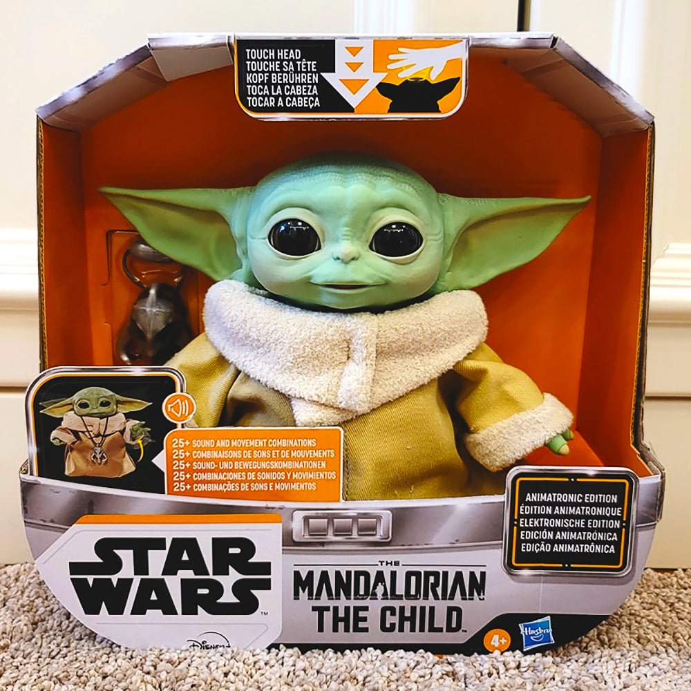Star Wars Figures Mandalorian The Child Yoda Grogu Baby Talking Plush Toy T110 - Lusy Store