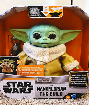 Star Wars Figures Mandalorian The Child Yoda Grogu Baby Talking Plush Toy T110 - Lusy Store