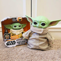 Star Wars Figures Mandalorian The Child Yoda Grogu Baby Talking Plush Toy T110 - Lusy Store