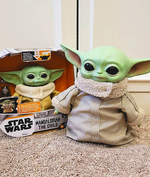 Star Wars Figures Mandalorian The Child Yoda Grogu Baby Talking Plush Toy T110 - Lusy Store