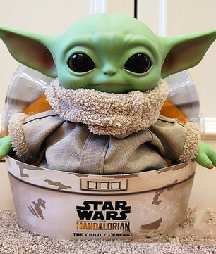 Star Wars Figures Mandalorian The Child Yoda Grogu Baby Talking Plush Toy T110 - Lusy Store