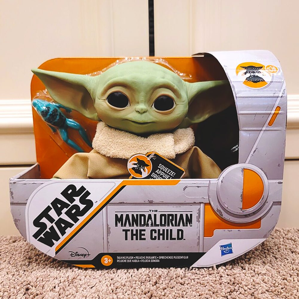 Star Wars Figures Mandalorian The Child Yoda Grogu Baby Talking Plush Toy T110 - Lusy Store