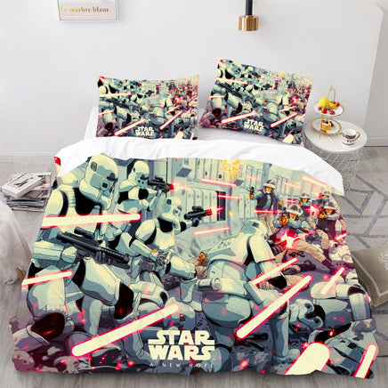 Star Wars New Hope Bedding Duvet Covers Comforter Set Quilted Blanket Bedlinen LS22734 - Lusy Store