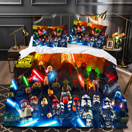 Star Wars The Skywalker Saga Star Wars Bedding Colorful Duvet Covers Comforter Set Quilted Blanket Bedlinen LS22763 - Lusy Store