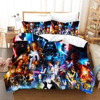 Star Wars The Skywalker Saga Star Wars Bedding Colorful Duvet Covers Comforter Set Quilted Blanket Bedlinen LS22769 - Lusy Store