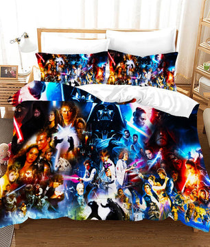 Star Wars The Skywalker Saga Star Wars Bedding Colorful Duvet Covers Comforter Set Quilted Blanket Bedlinen LS22769 - Lusy Store