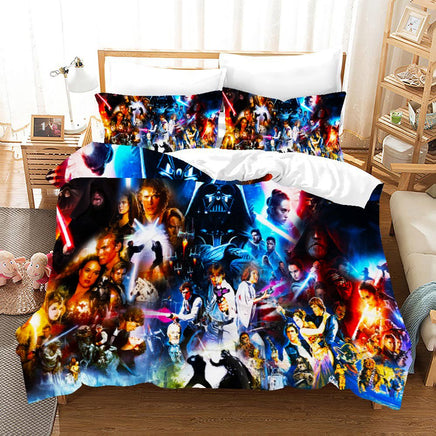 Star Wars The Skywalker Saga Star Wars Bedding Colorful Duvet Covers Comforter Set Quilted Blanket Bedlinen LS22769 - Lusy Store