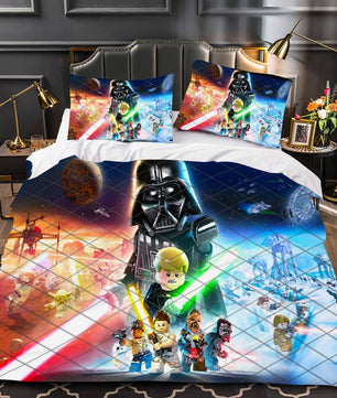 Star Wars The Skywalker Saga Star Wars Bedding Colorful Duvet Covers Comforter Set Quilted Blanket Bedlinen LS22771 - Lusy Store