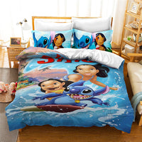 Stitch Bedding Sets 3D Quilt Cover Bedroom Decor for Kids Boy Girl D566 - Lusy Store